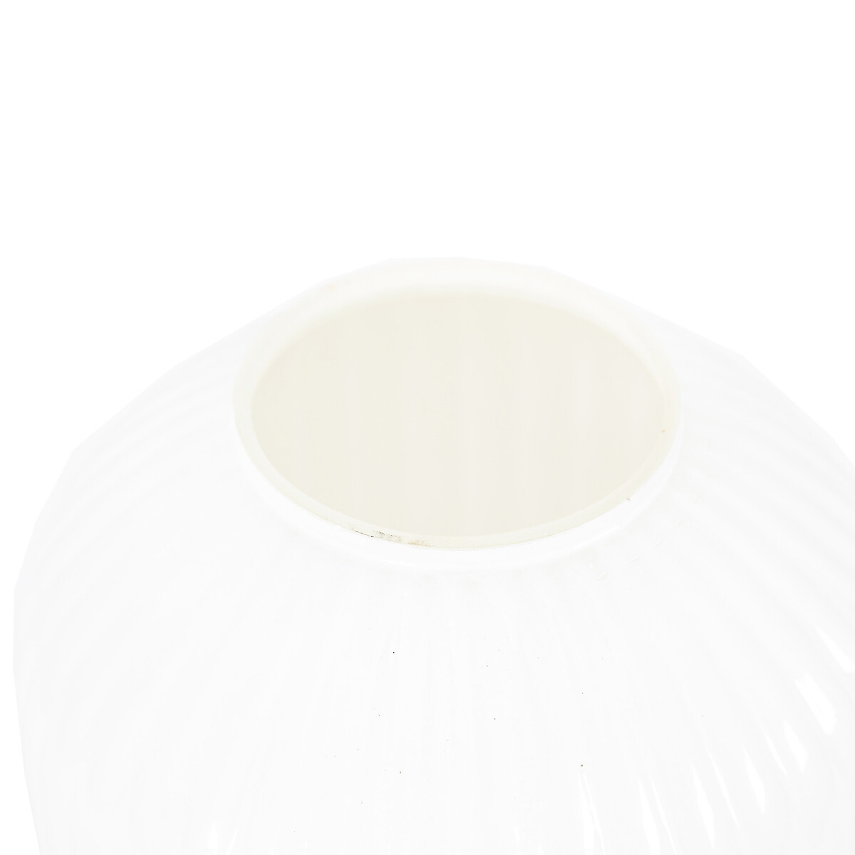 31cm Opaque Glass Vase in White white, ÉDITÉ