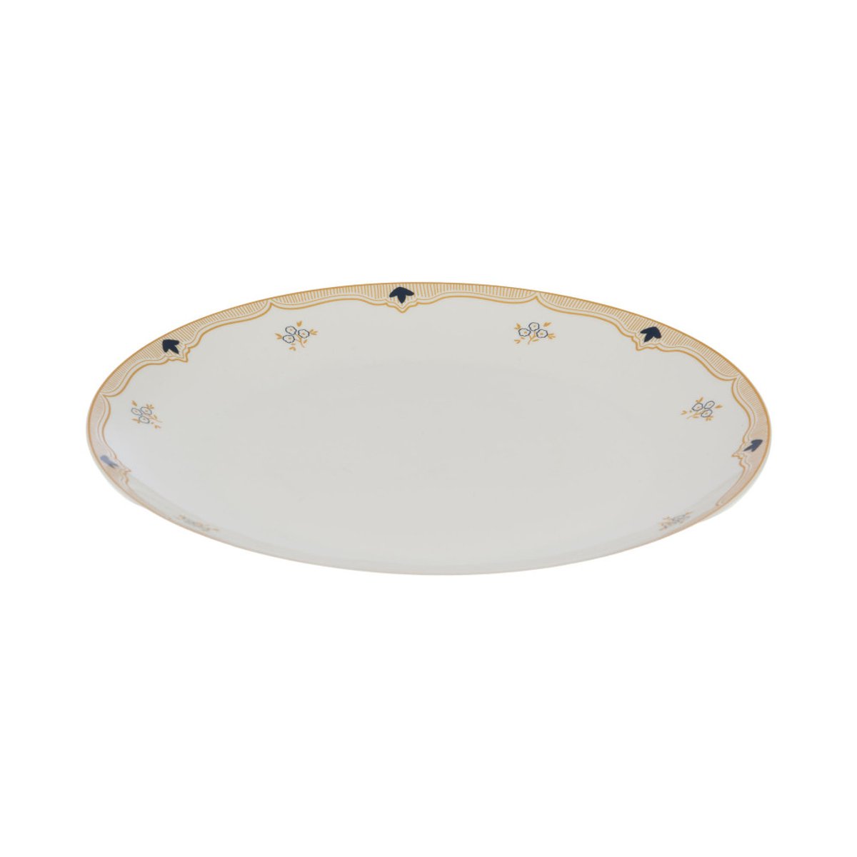 Assiette plate Poésie 26,5 cm (lot de 6) crème / ivoire, AMADEUS