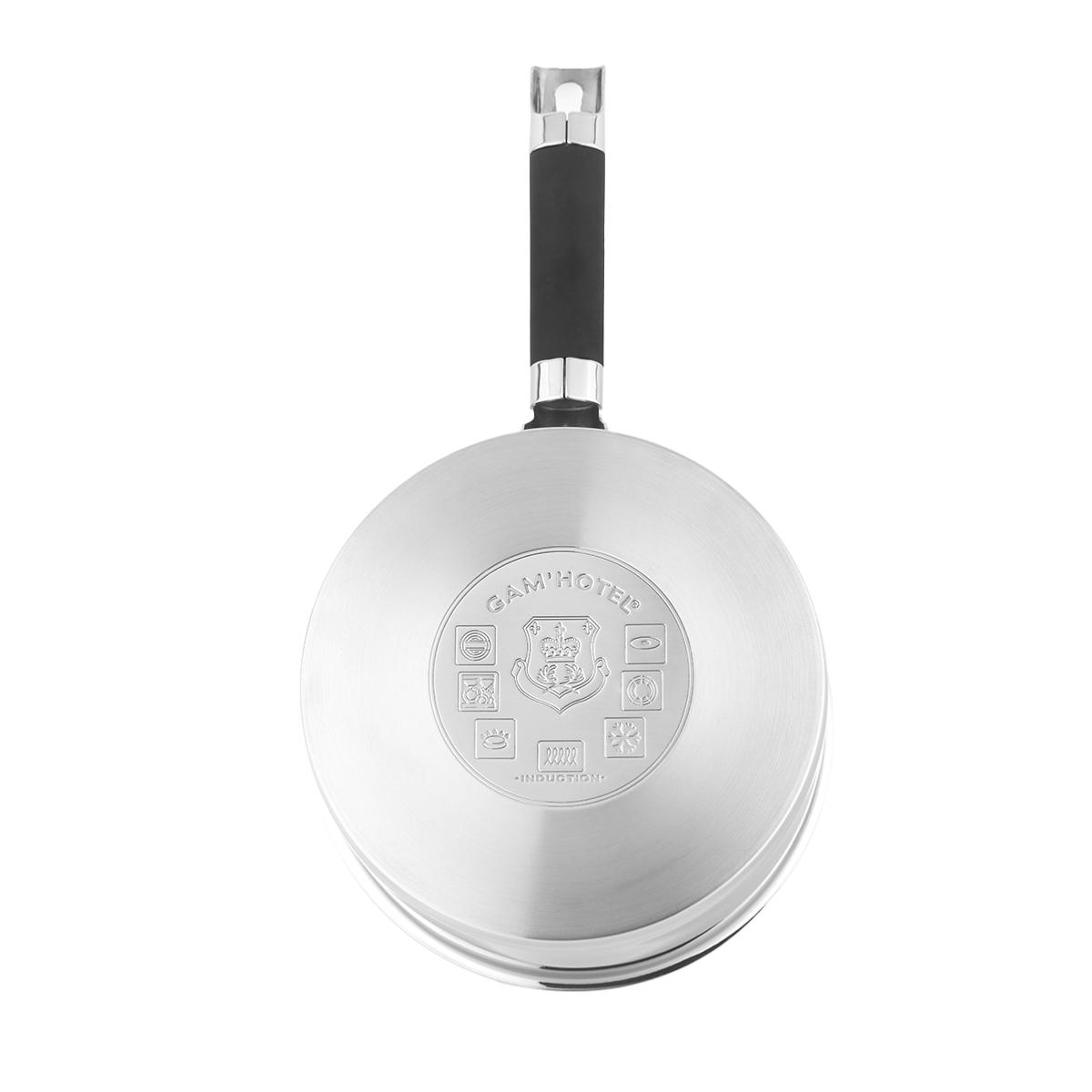 5 Casseroles Inox induction couleur unique, GAM HOTEL