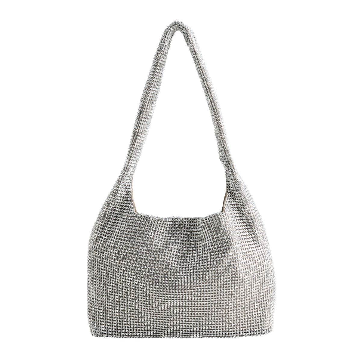Sac porté épaule scintillant argent, NEXT