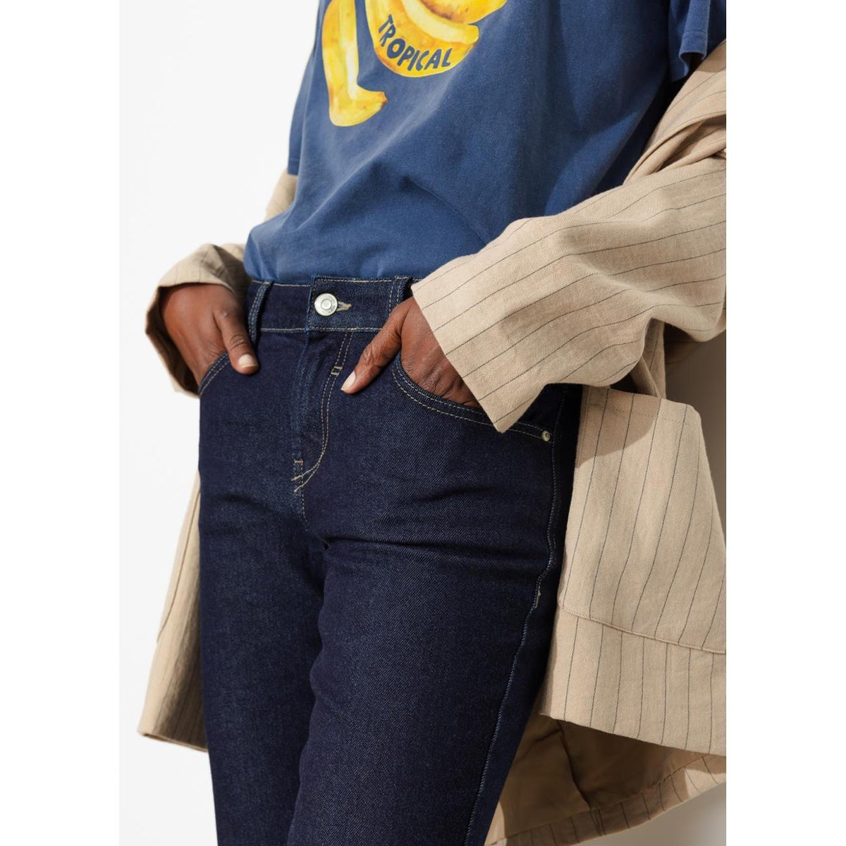LUCIEN jean slim comfort 7/8è jean rinse, PROMOD