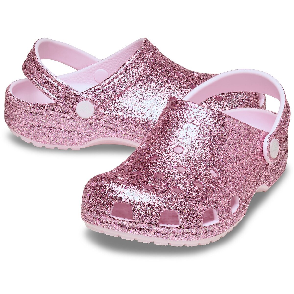 Sabots CLASSIC CHUNKY GLITTER rose paillette, CROCS