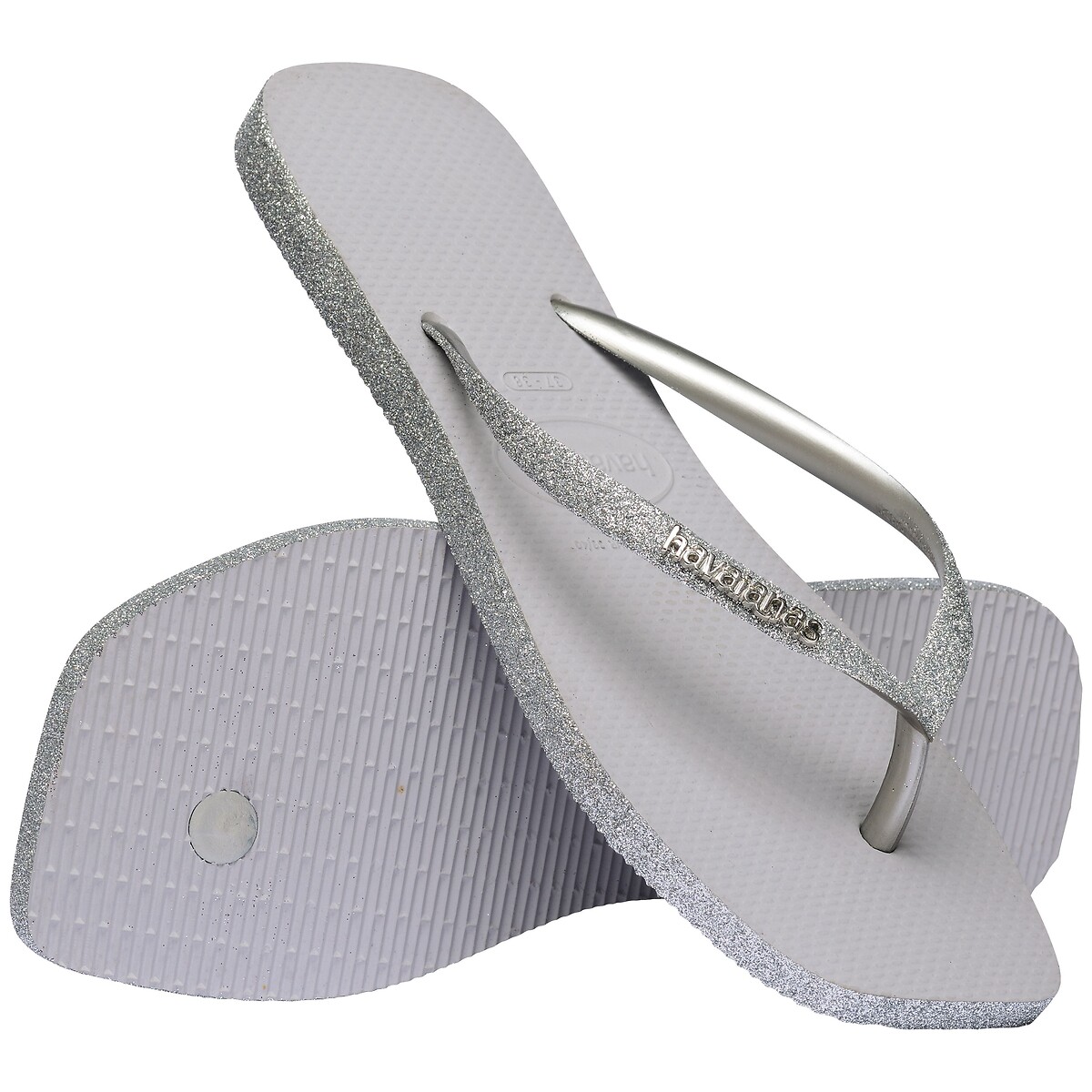 Hav Square Sparkle Flip Flops silver-coloured, HAVAIANAS