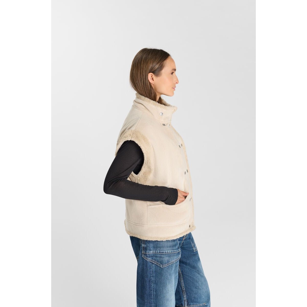 Veste sans manches MALIA ice cream, LE TEMPS DES CERISES