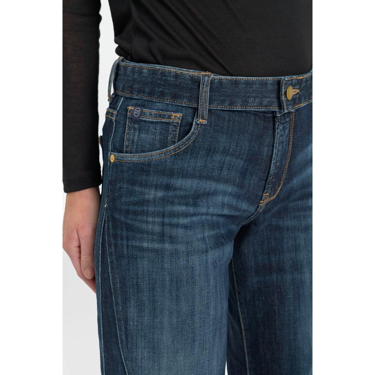 Jeans loose, large wide leg , longueur 34 blue, LE TEMPS DES CERISES