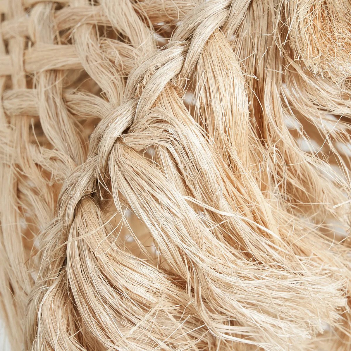 Suspension en herbe d’abaca JELLY FISH beige, BAZAR BIZAR