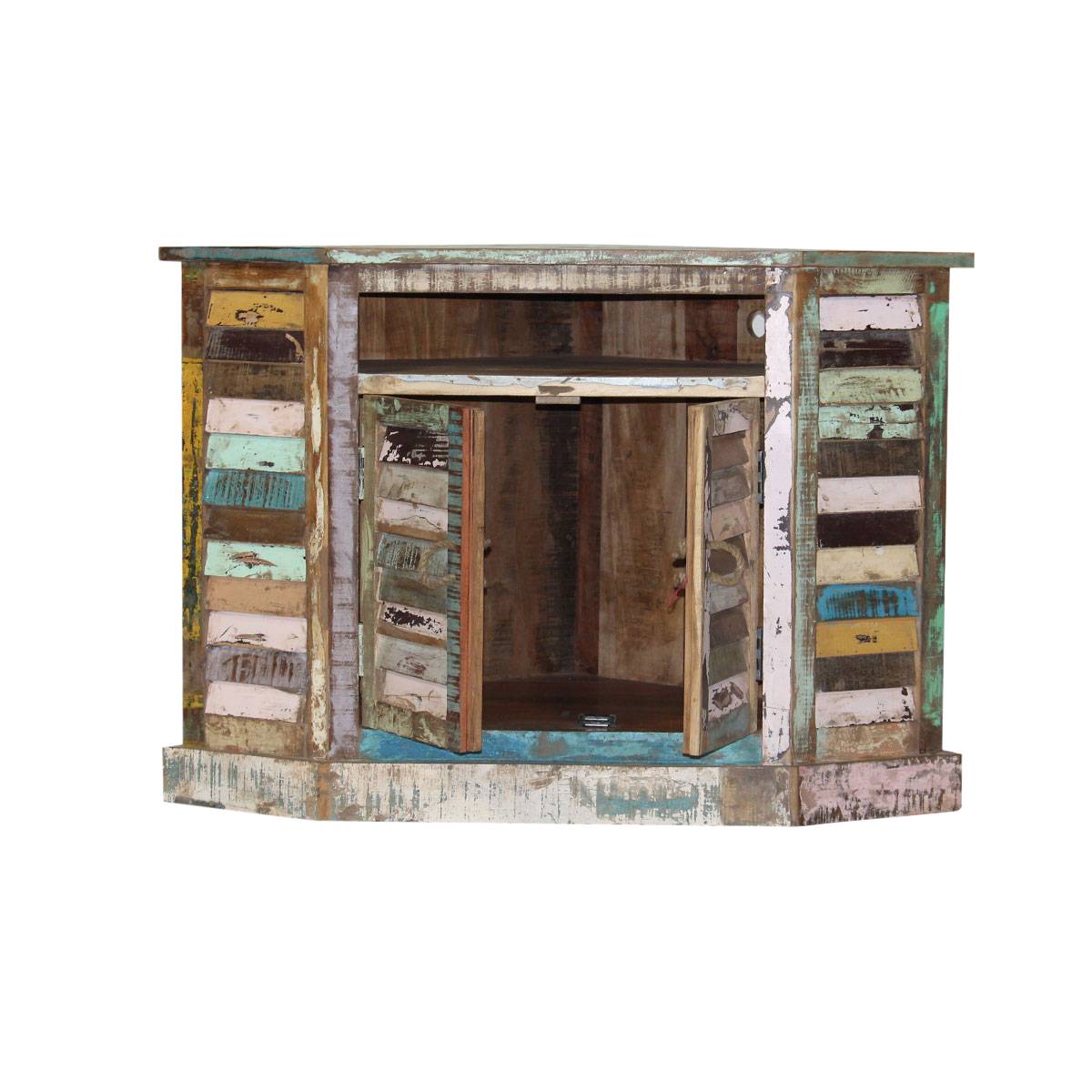 Buffet en bois recyclé ETHNIK multicolore, MADE IN MEUBLES 