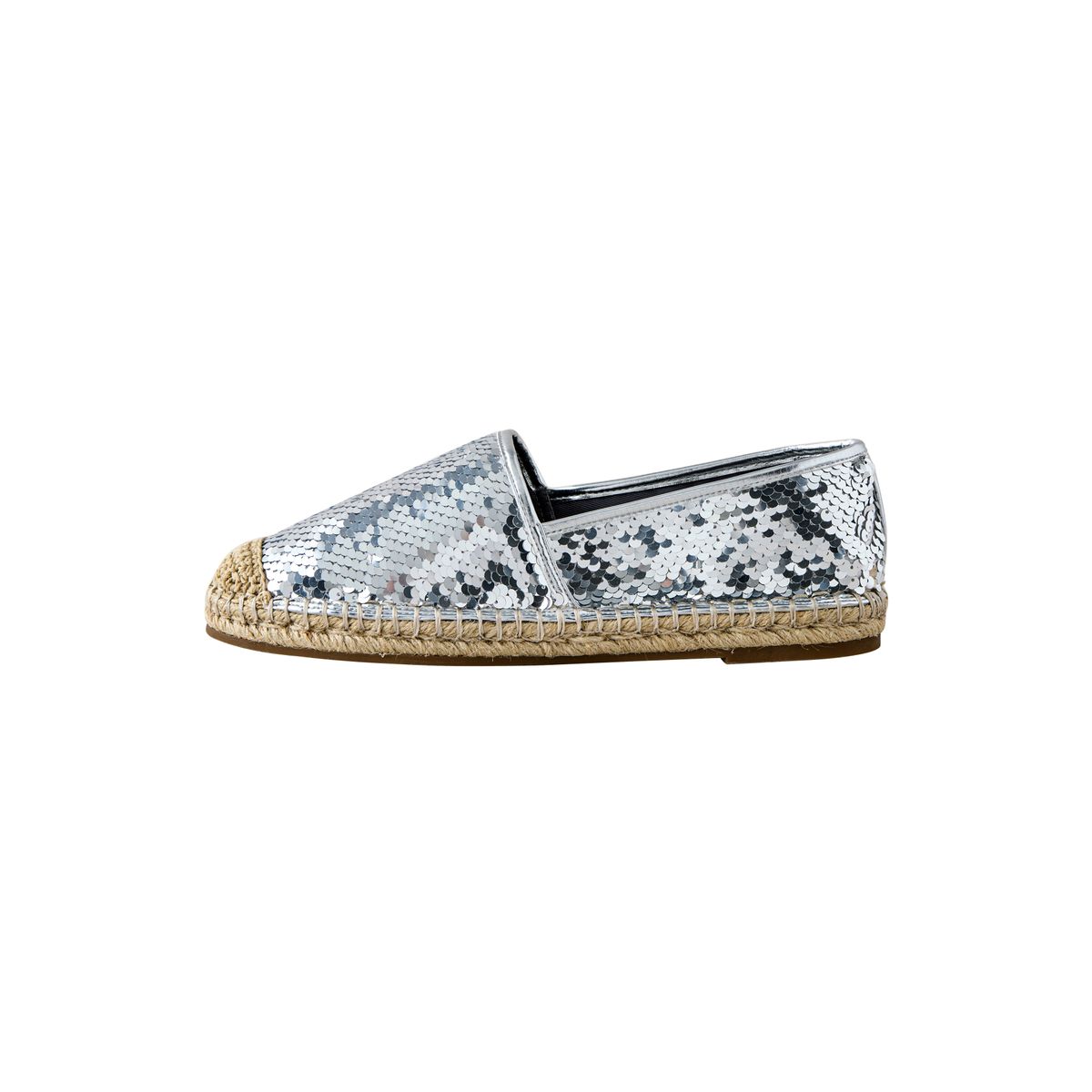 Espadrilles à empeigne haute forever comfort® métallisées, NEXT