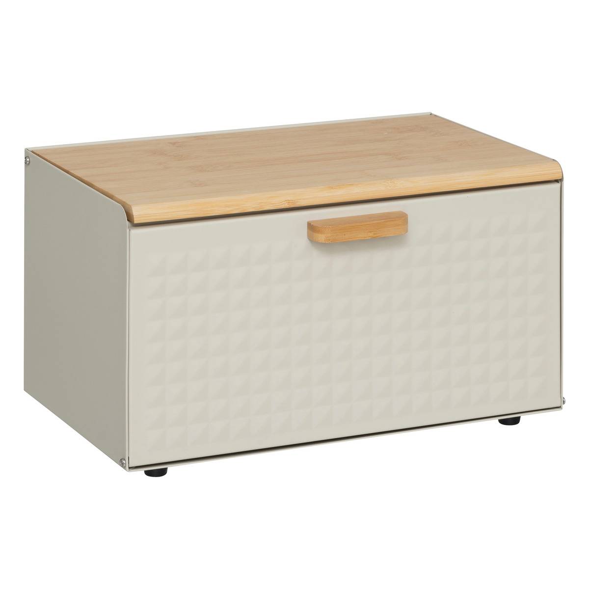 Boîte à pain en métal et bambou 35,5cm SENSIA vert, 5FIVE SIMPLY SMART