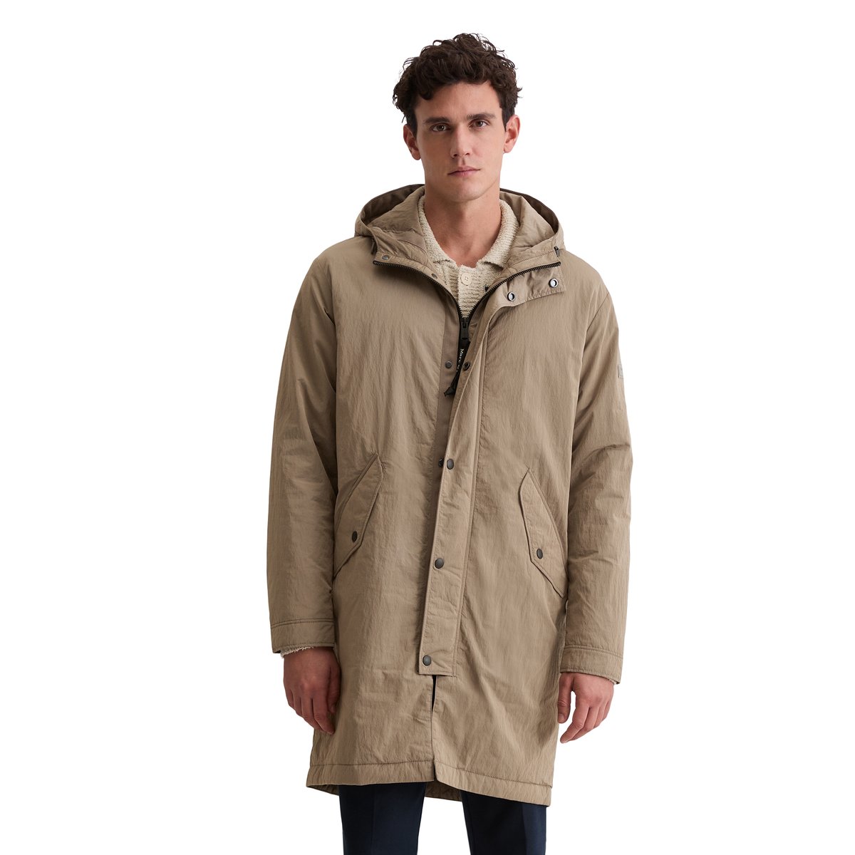 Parka regular avec un léger rembourrage marron, MARC O'POLO