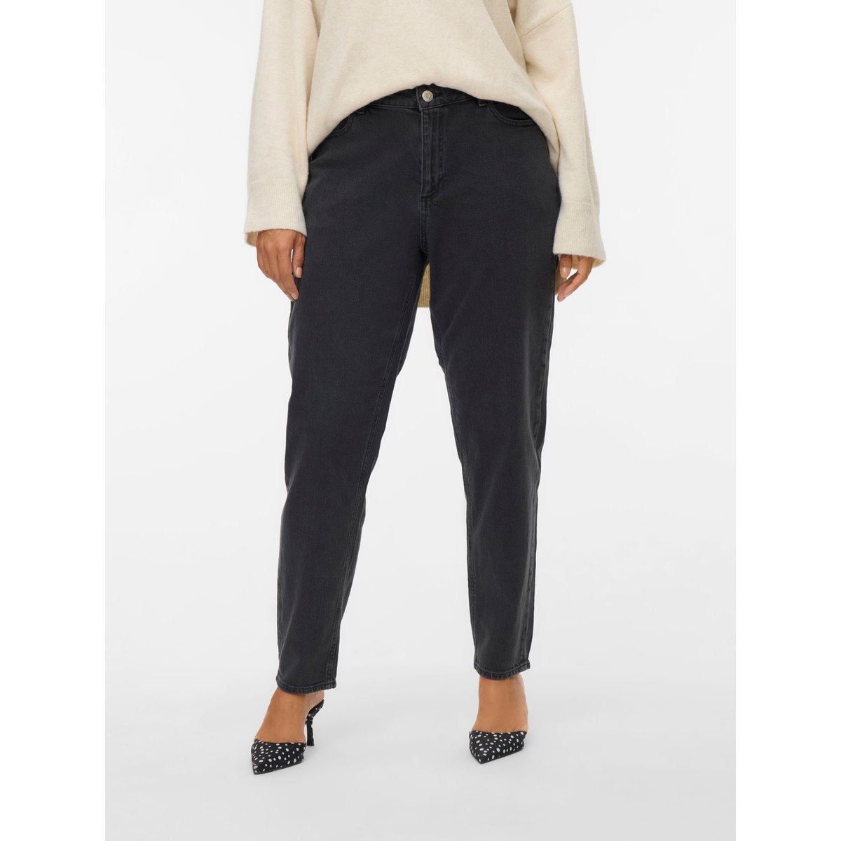 Jean Mom dark grey denim, VERO MODA