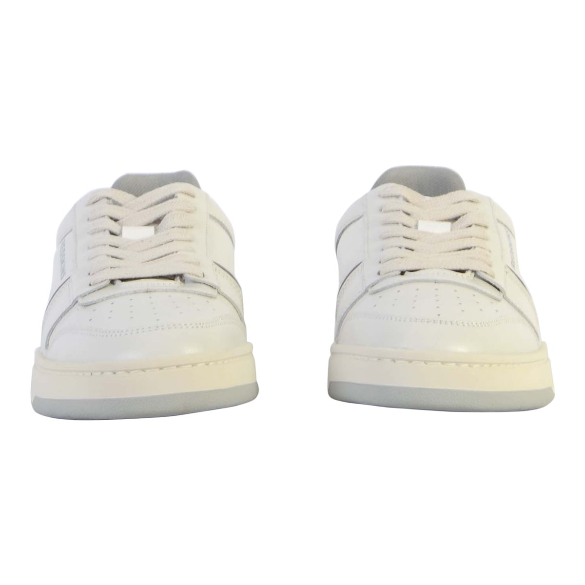 Baskets cuir ATTRAYANT blanc+argent, REDSKINS