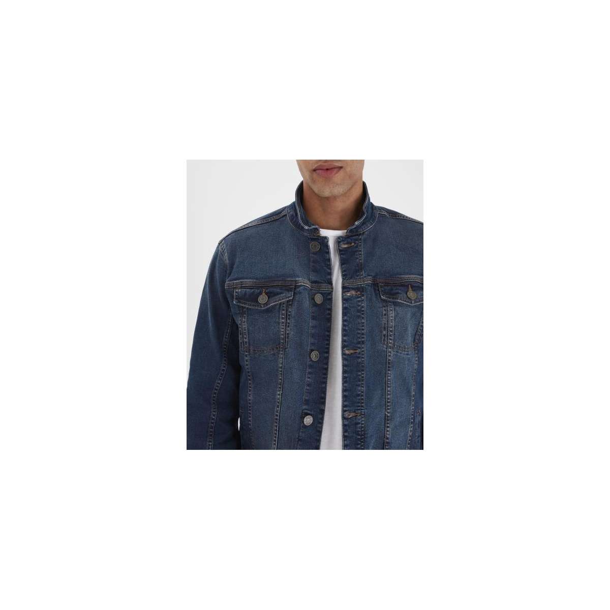 Veste denim coton délavée blue, BLEND