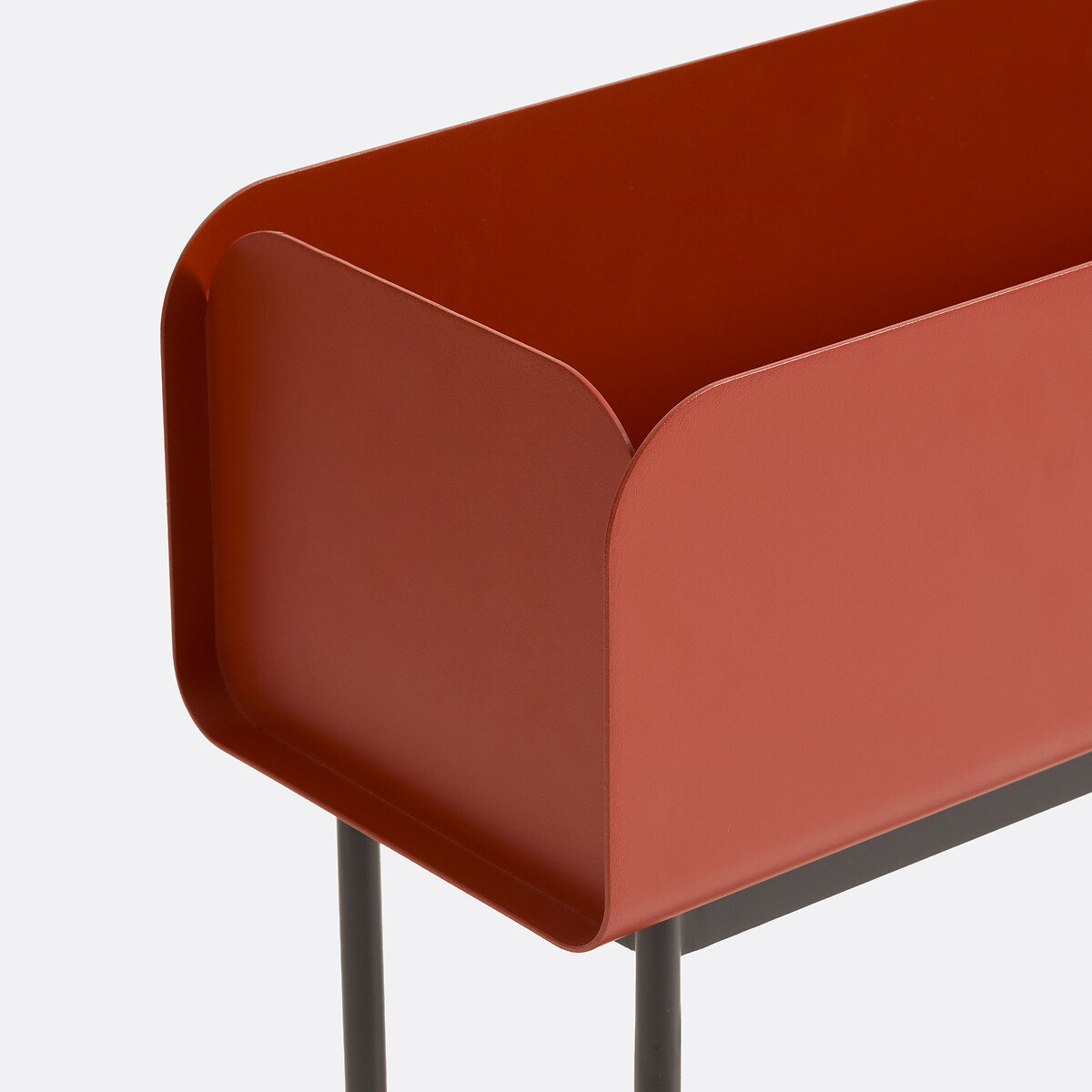 Fioriera alta in metallo acciaio, Fleury terracotta, LA REDOUTE INTERIEURS