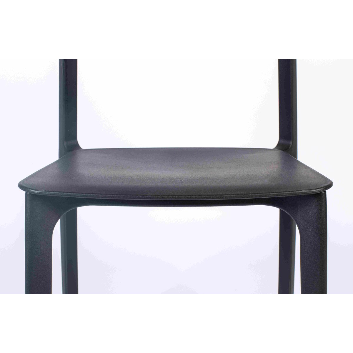 Chaise de salle à manger empilable (lot de 4), CLIVE noir, BOITE A DESIGN