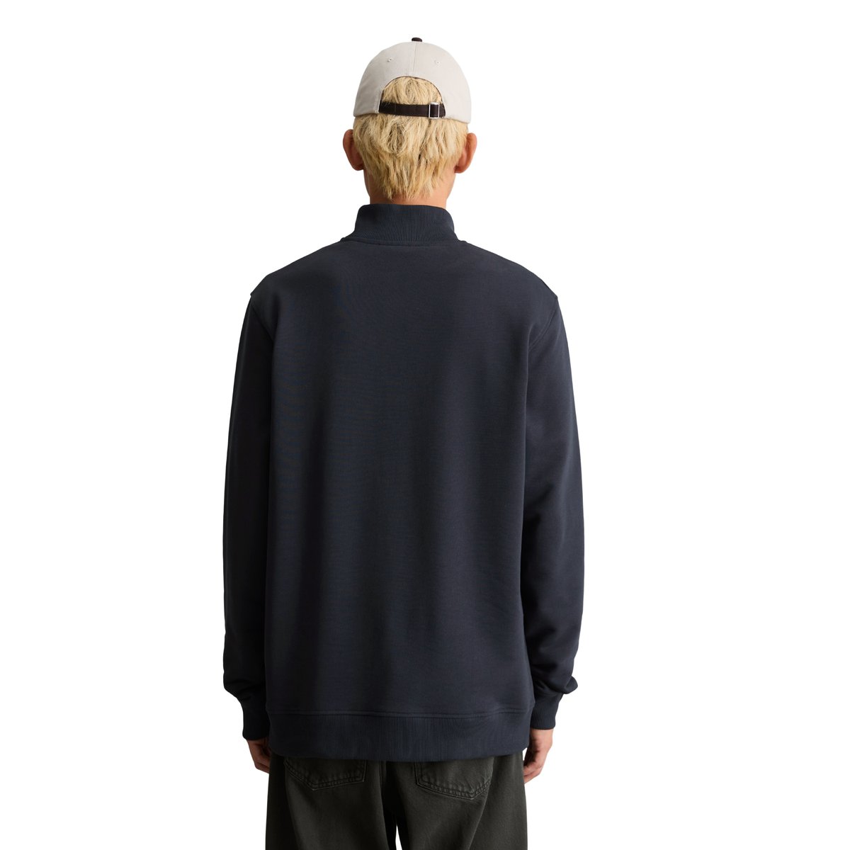 Sweat à capuche en pur coton biologique bleu, MARC O’POLO DENIM