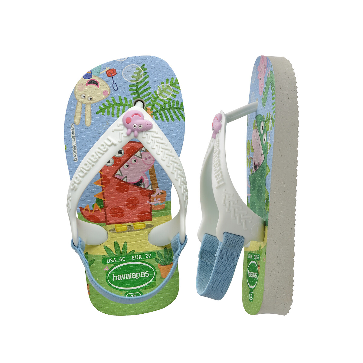 Kids Baby Brasil Logo II Toe Post Sandals green, HAVAIANAS