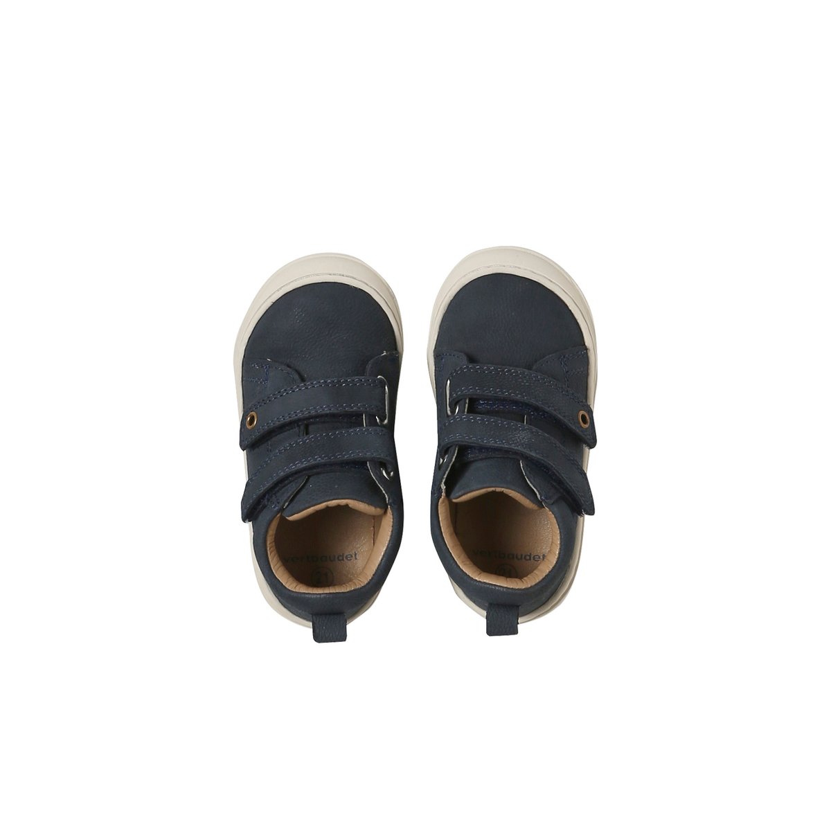 Chaussures premiers pas bébé scratchs marine, VERTBAUDET