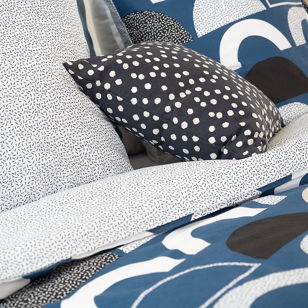 Parure housse de couette coton, Berlioz bleu, C DESIGN HOME TEXTILE