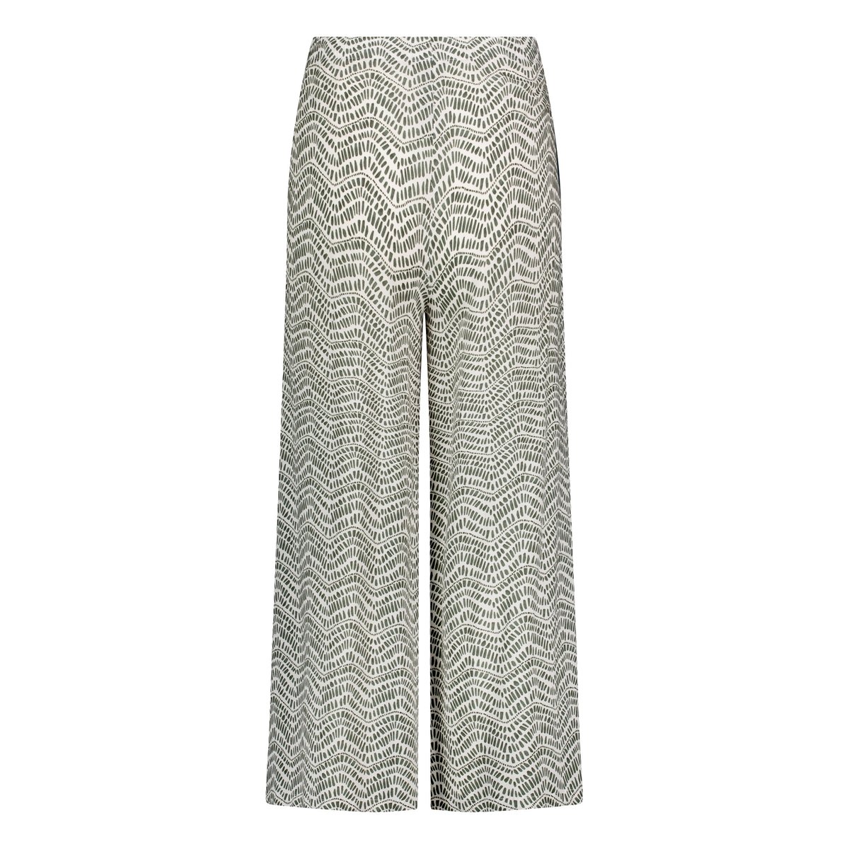 Pantalon palazzo à ceinture à nouer cream/khaki, CARTOON