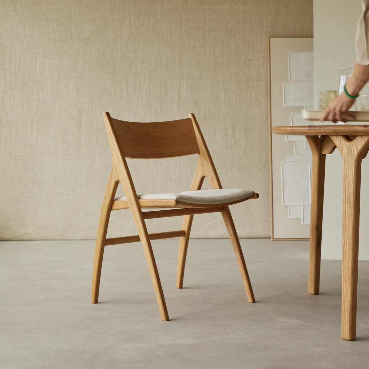 Chaise en Chêne massif, CLARA naturel, TIKAMOON