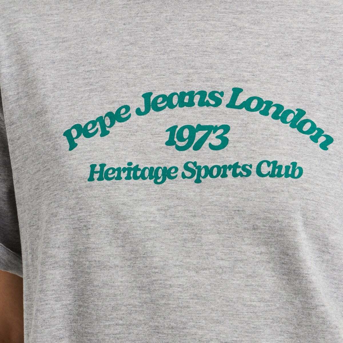 T-Shirt Avec Imprimé Graphique gris chine, PEPE JEANS