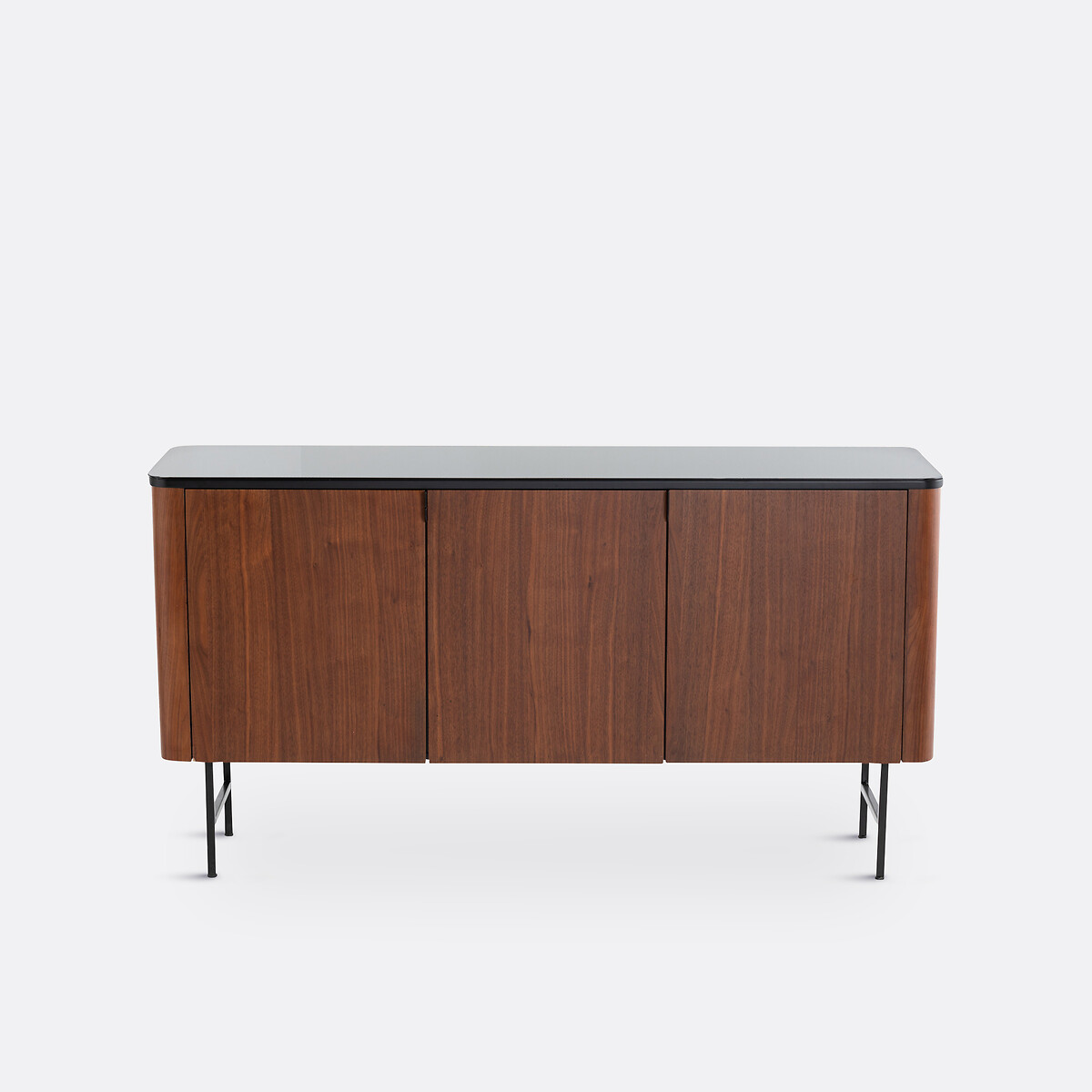 Sideboard Helina mit 3 Türen, Nussbaumfurnier nussholz, LA REDOUTE INTERIEURS
