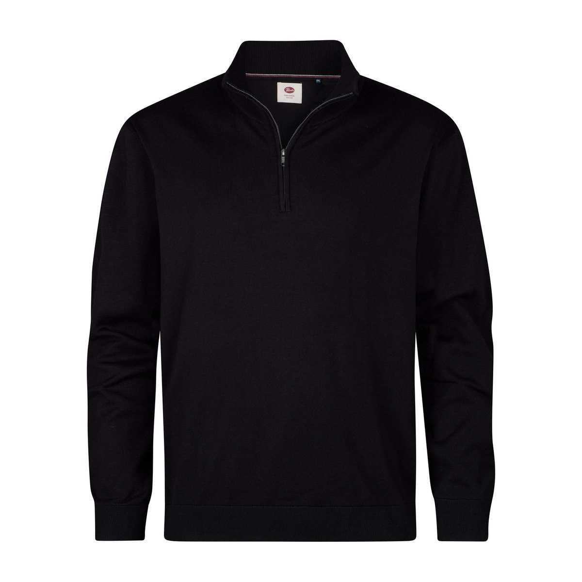 Pull grande taille à col zippé steelridge noir black, PETROL INDUSTRIES