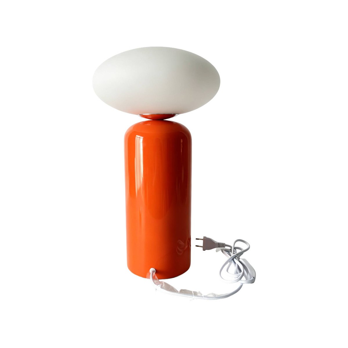 Lampe de table intérieur céramique et verre Ø25cm TILI orange, SWEEEK