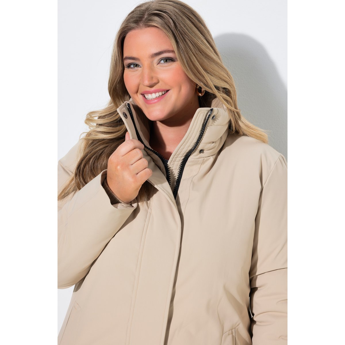 Doudoune longue HYPRAR beige, ULLA POPKEN