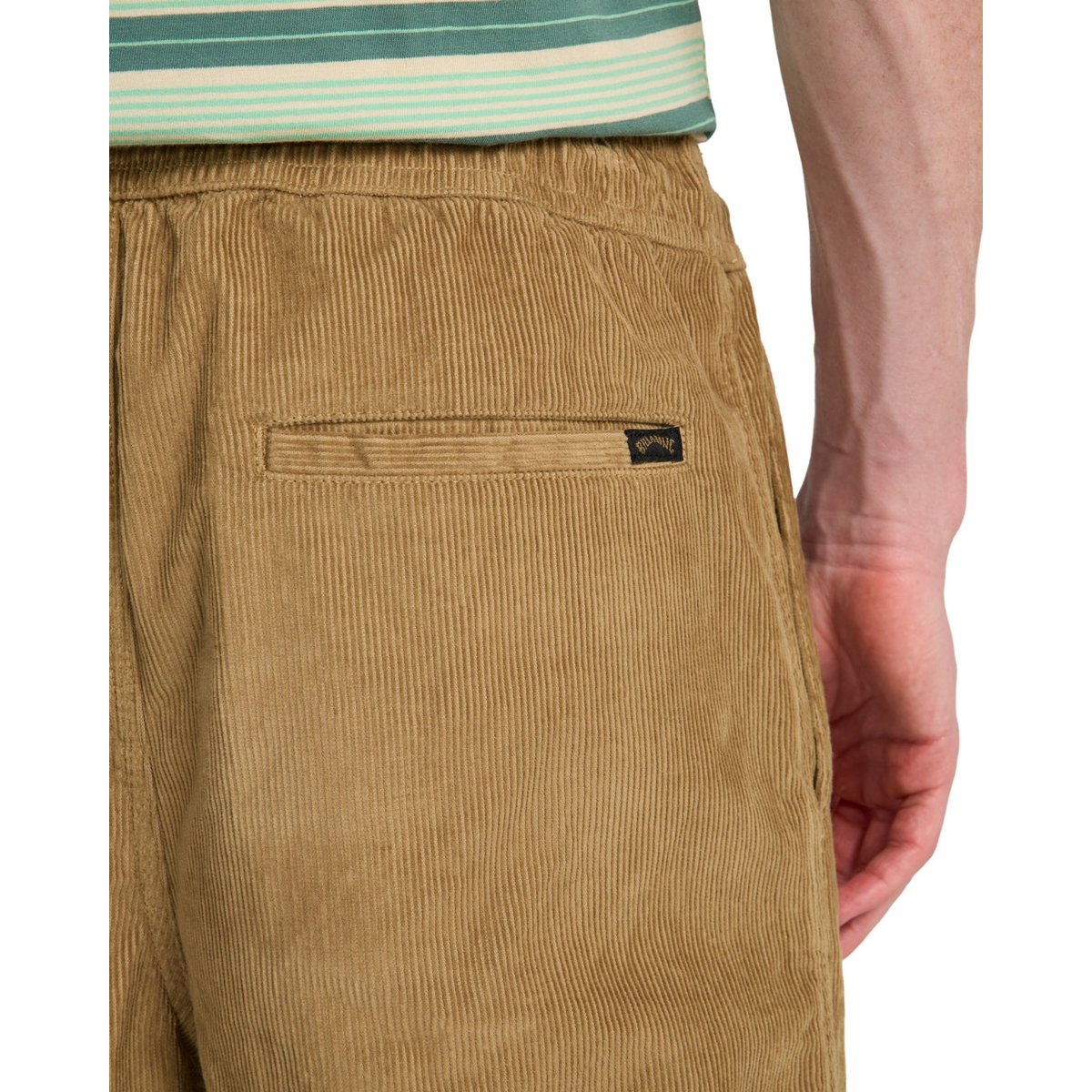 Pantalon en velours côtelé à taille élastiquée LARRY CORD marron gravel, BILLABONG