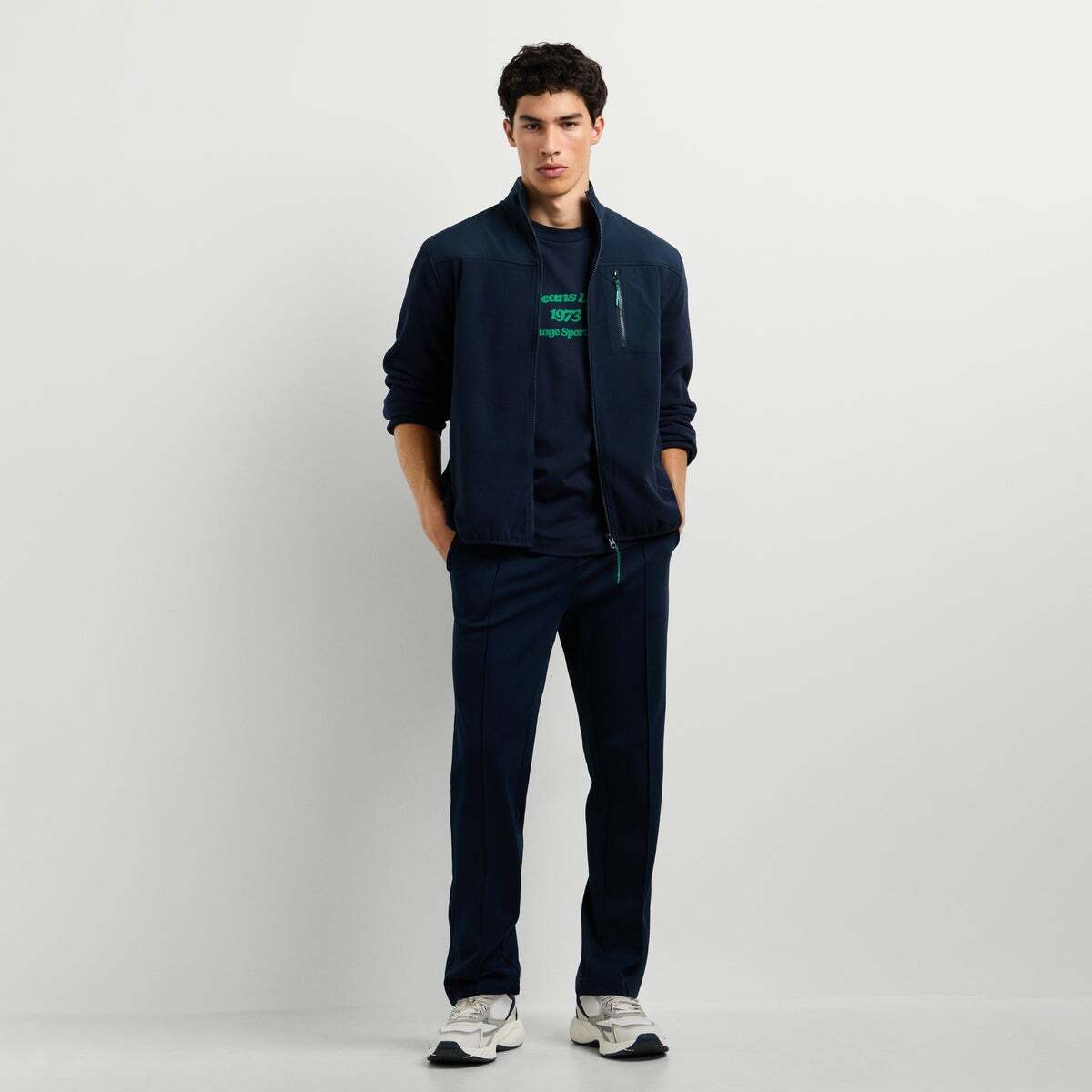 Sweat À Fermeture Éclair Coupe Casual bleu dulwich, PEPE JEANS