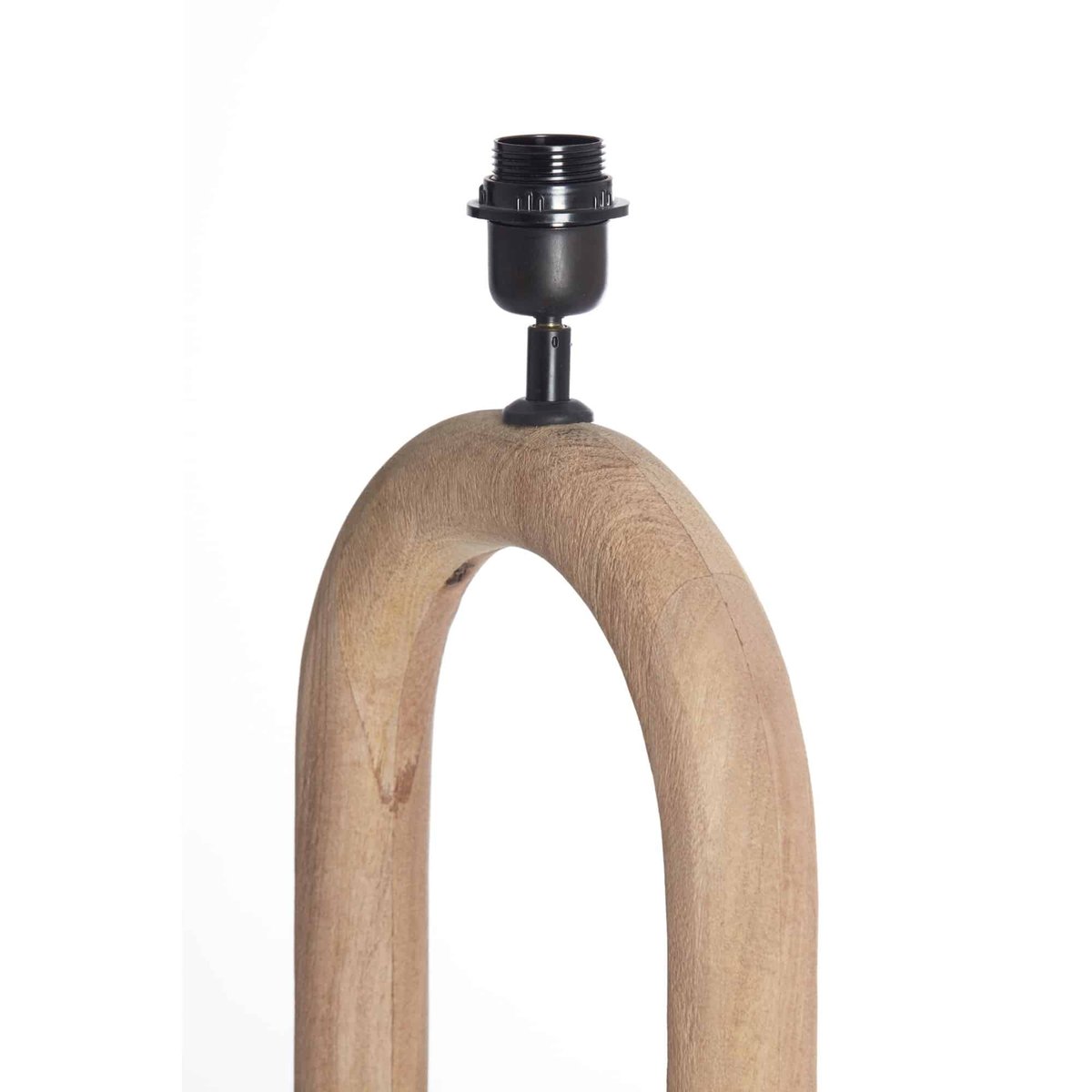 Base De La Lampe Bois PACECO marron, LIGHT & LIVING