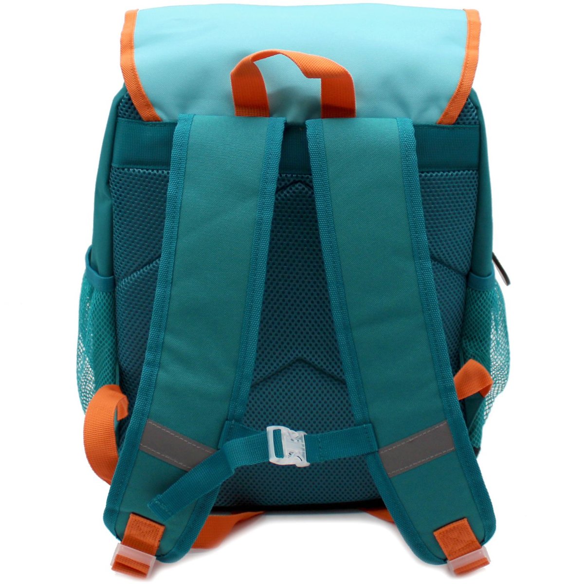 Sac à dos enfant bleu, blanc, orange, LES DEGLINGOS