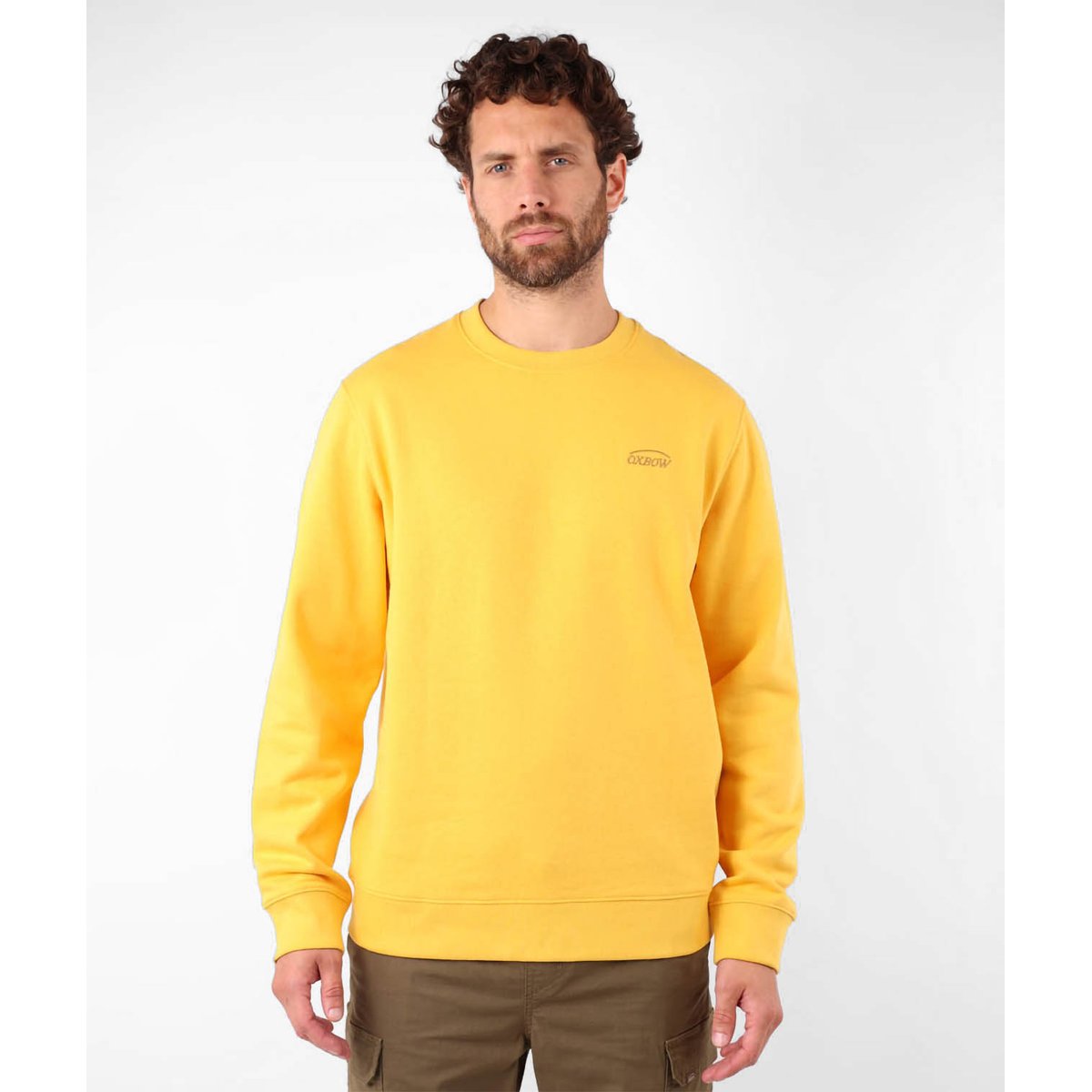 Sweat col rond TAGTAN ambre, OXBOW