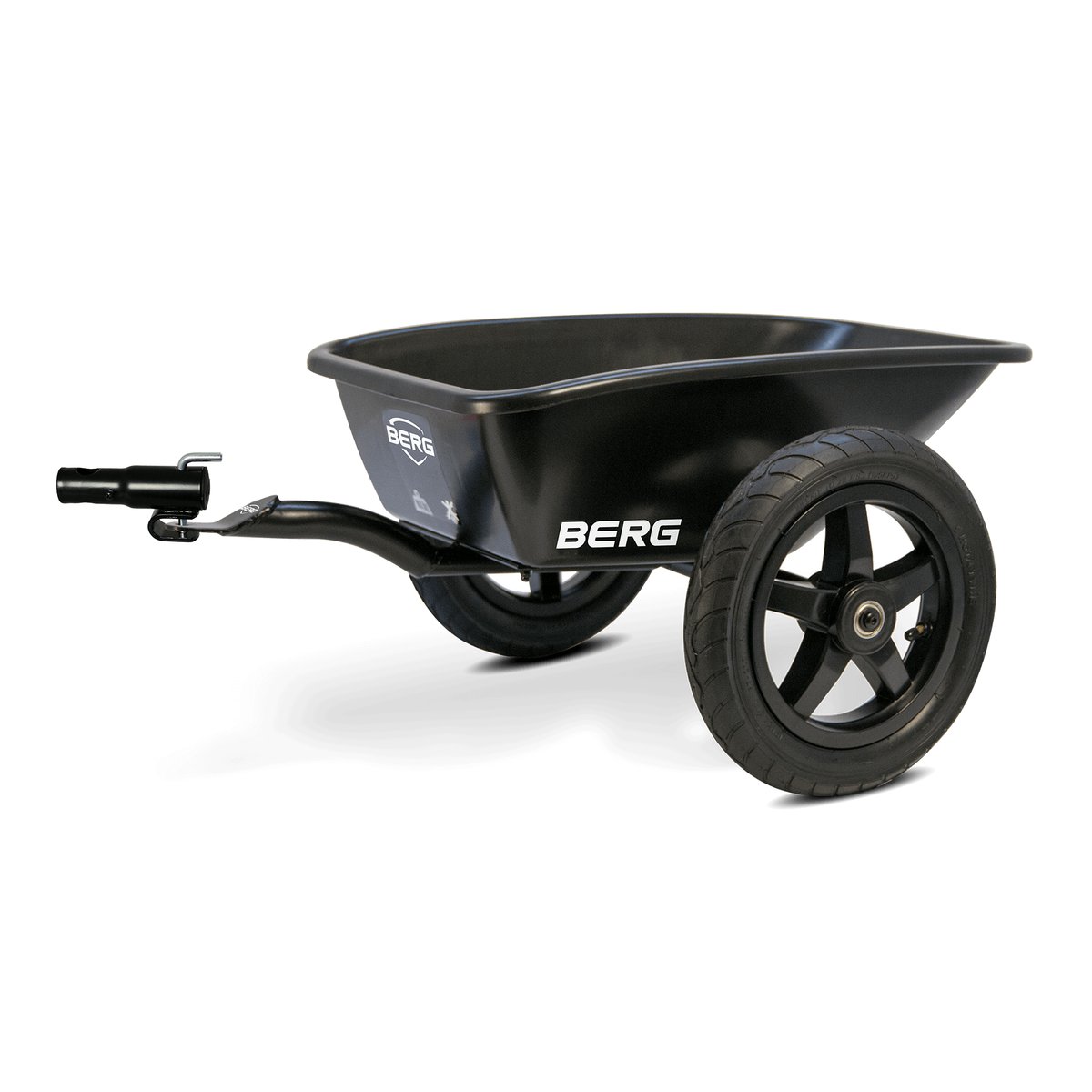 Remorque Trailer L pour kart à pédales Buddy noir, BERG TOYS