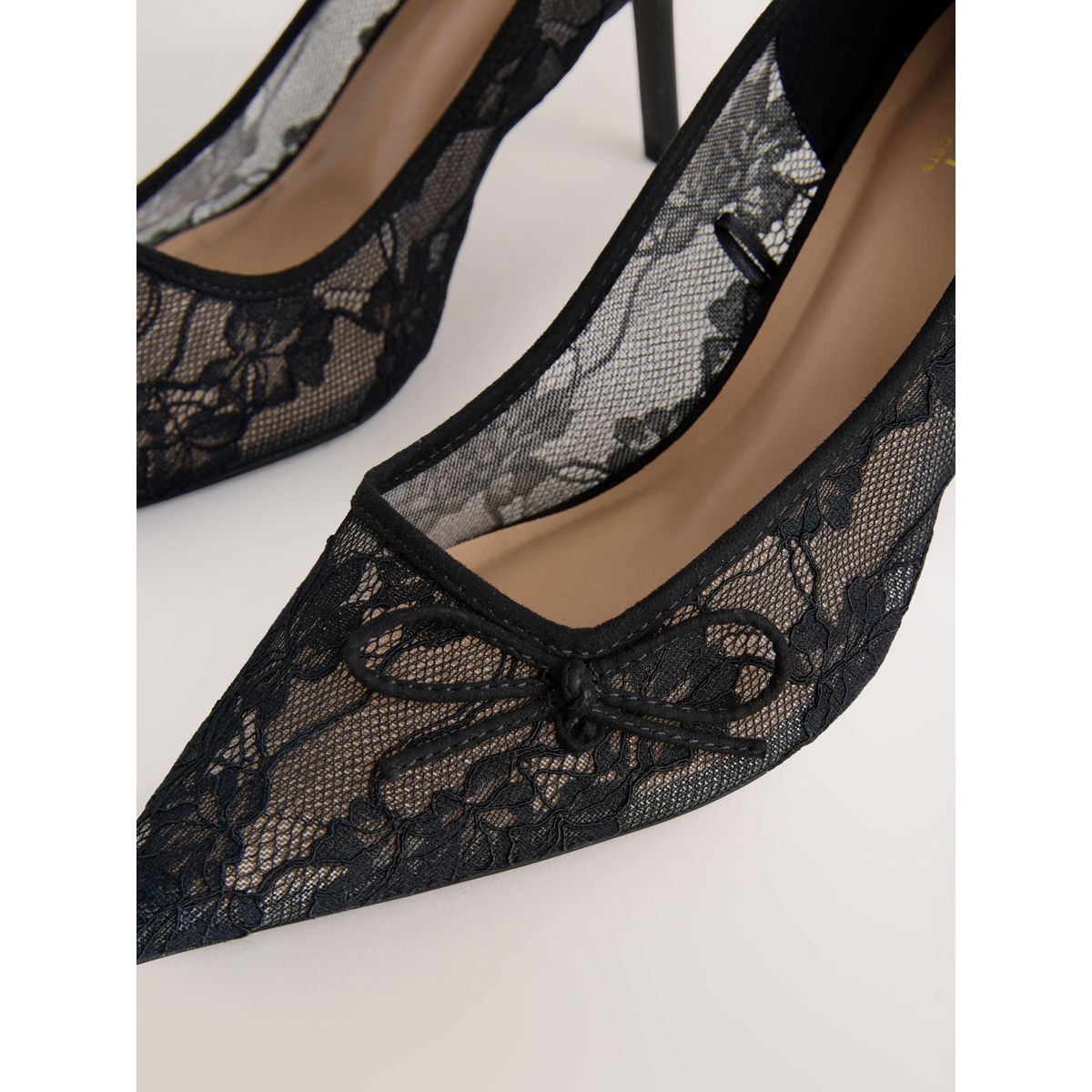 Escarpins à nœud et dentelle forever comfort® noir, NEXT