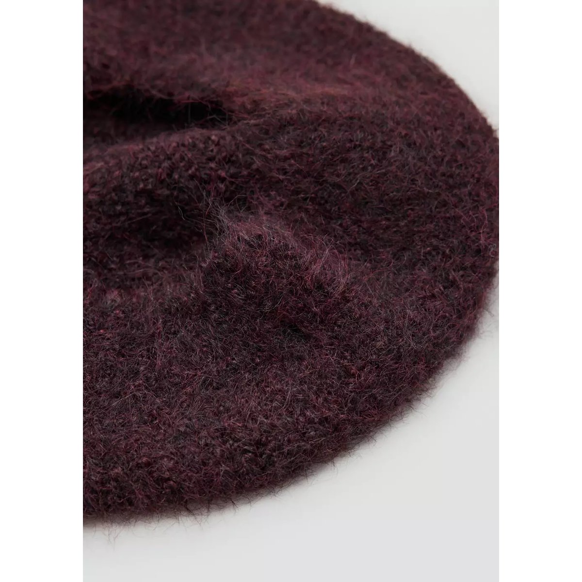 Béret laine mélangée bordeaux, MANGO