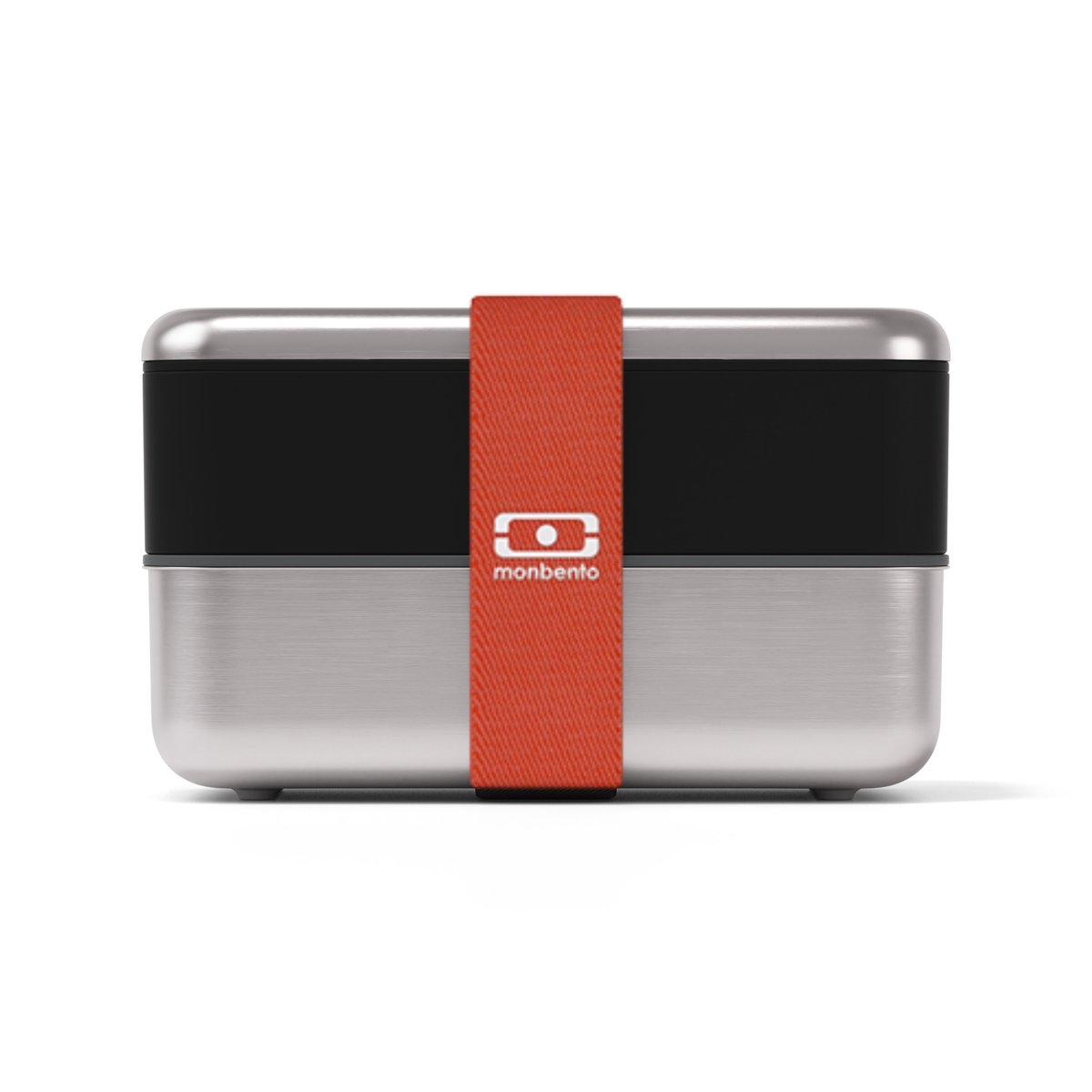 Set repas lunch box métal 700ml + accessoires gris coton, MONBENTO