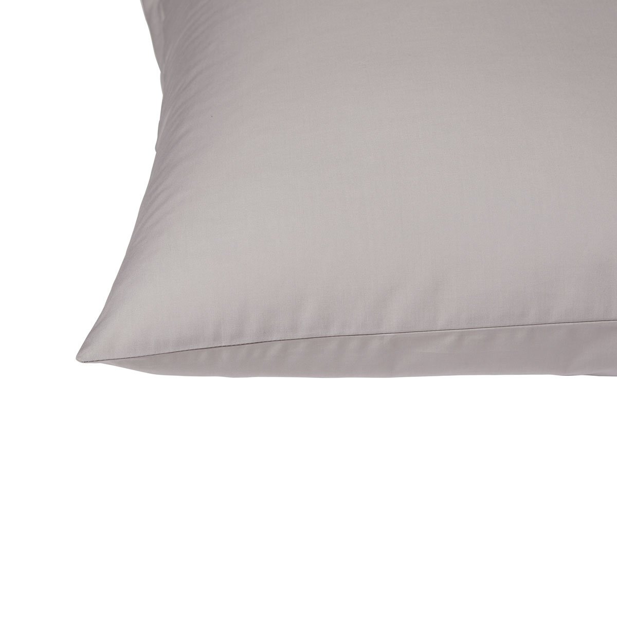 Lot de 2 taies d'oreiller Percale de coton thermorégulée gris clair, DODO