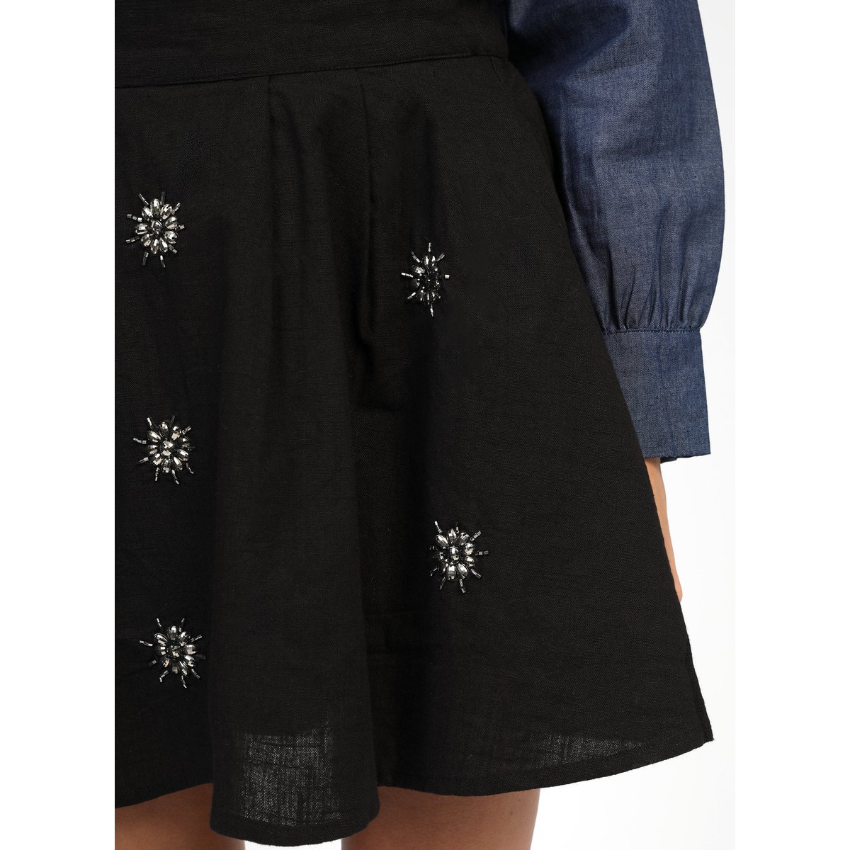 Jupe Courte ROSALIA noir, AN'GE