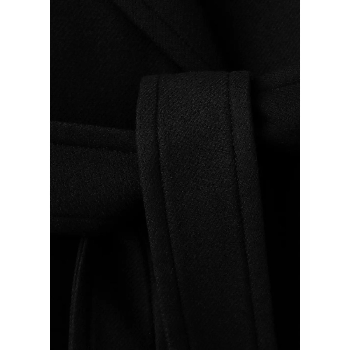 Manteau laine Manteco ceinture noir, MANGO
