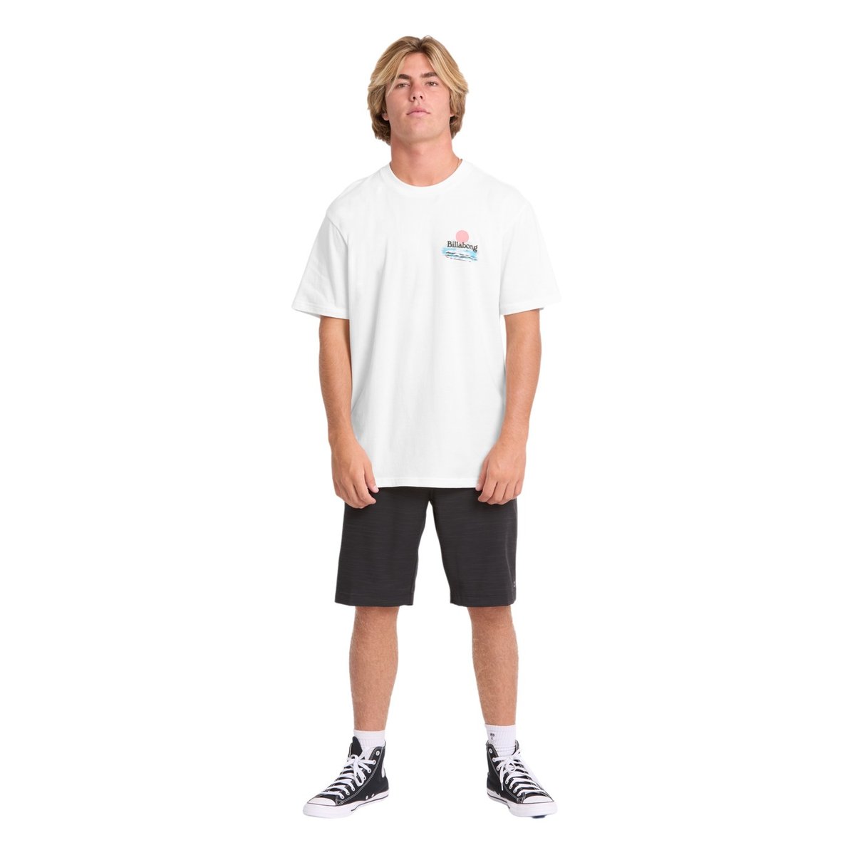 T shirt manches courtes LOUNGE PREMIUM blanc off white, BILLABONG