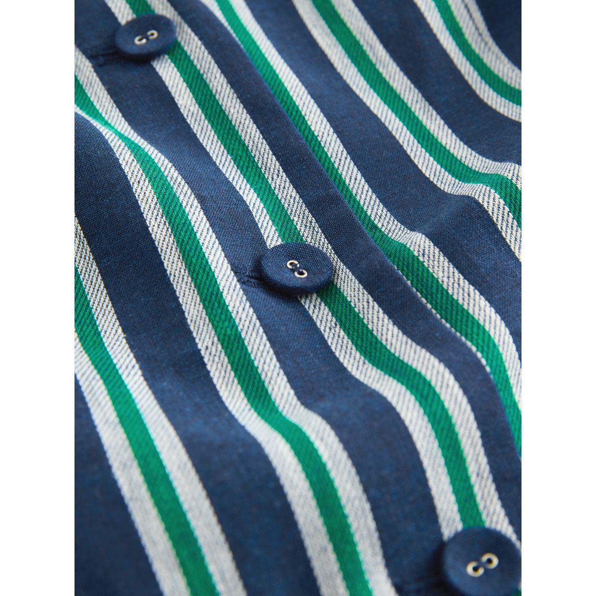 Gilet en lin mélangé n. premium rayures bleu marine/vert, NEXT