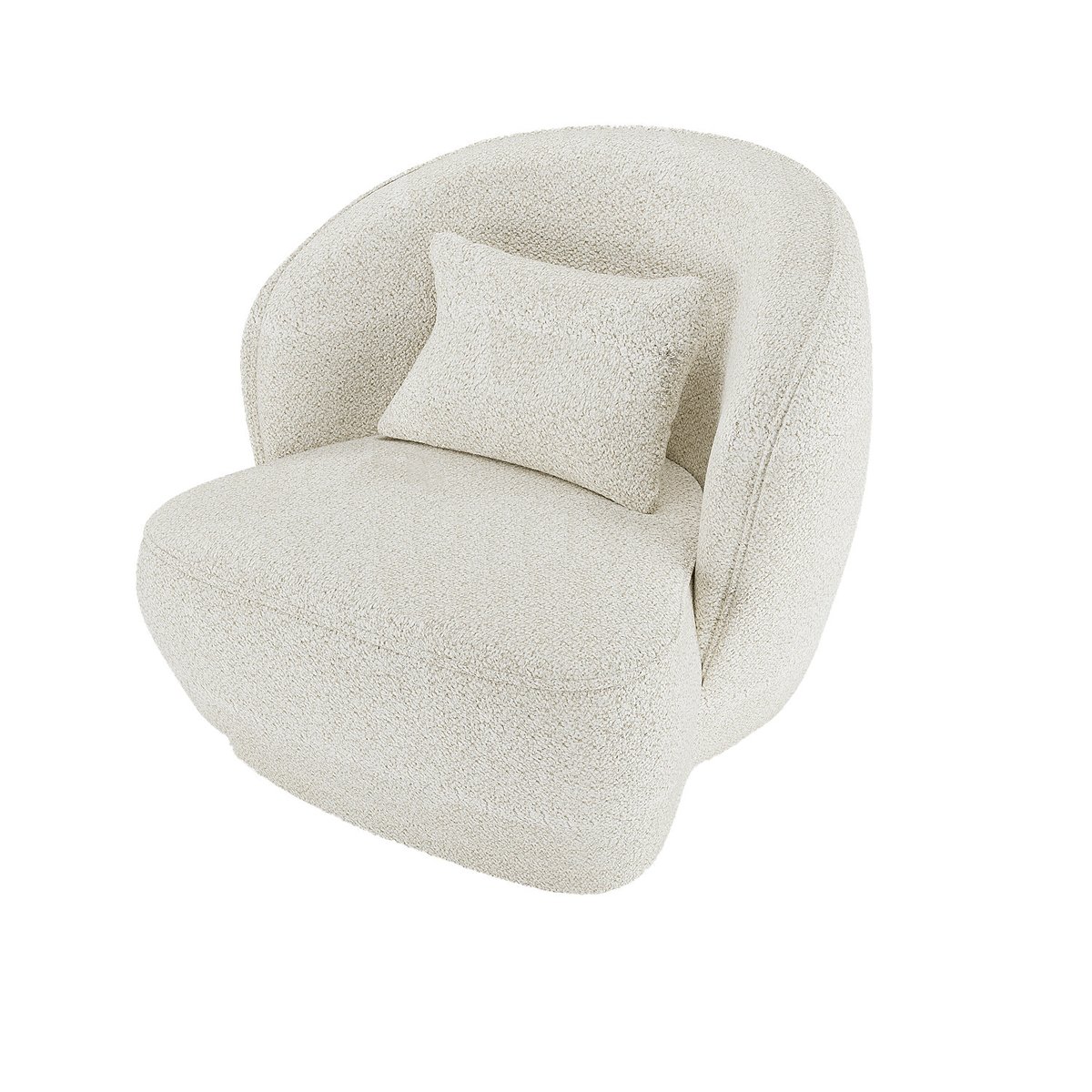 Fauteuil design - PABLO blanc, POTIRON PARIS