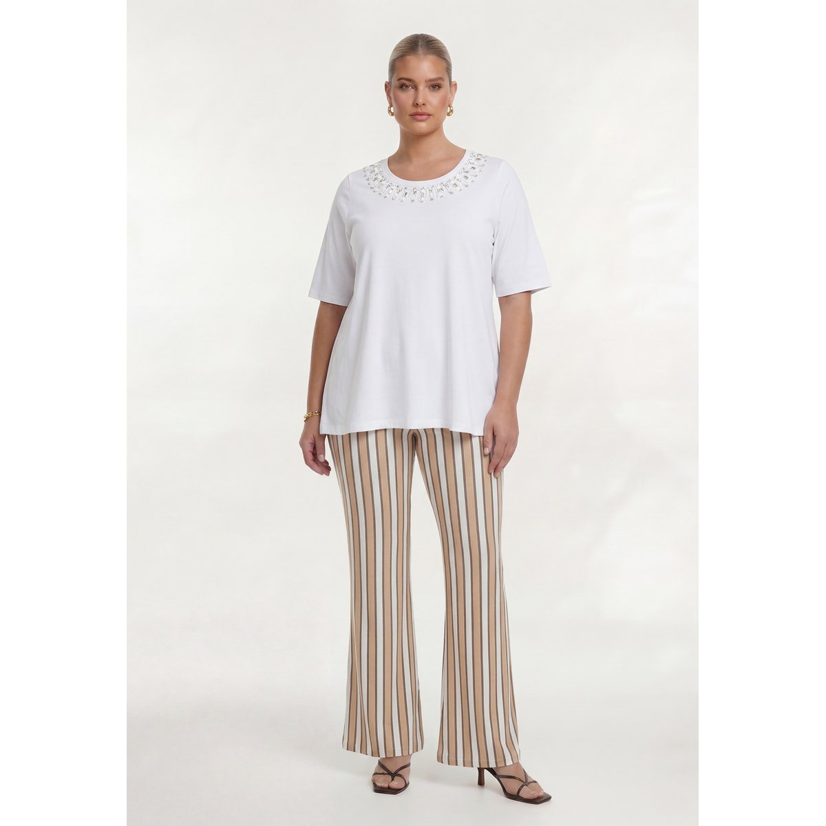 T-shirt avec manches courtes blanc, YOEK