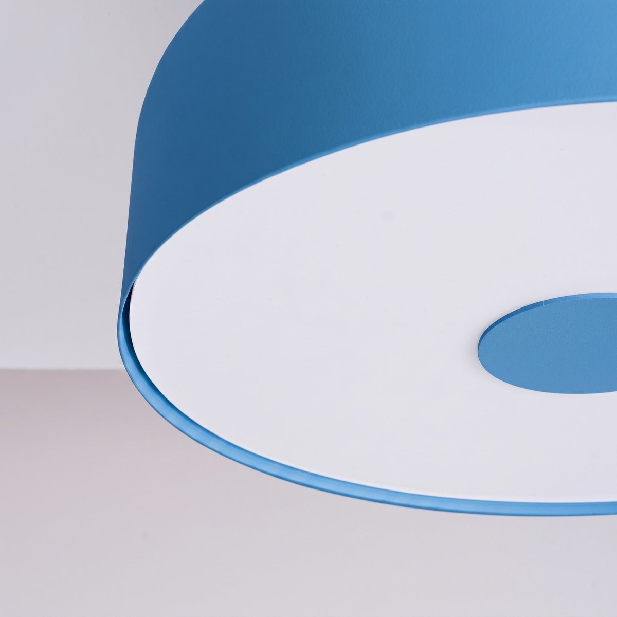 Plafonnier Acier Bleu E27 4 OMIQ bleu, EDEN
