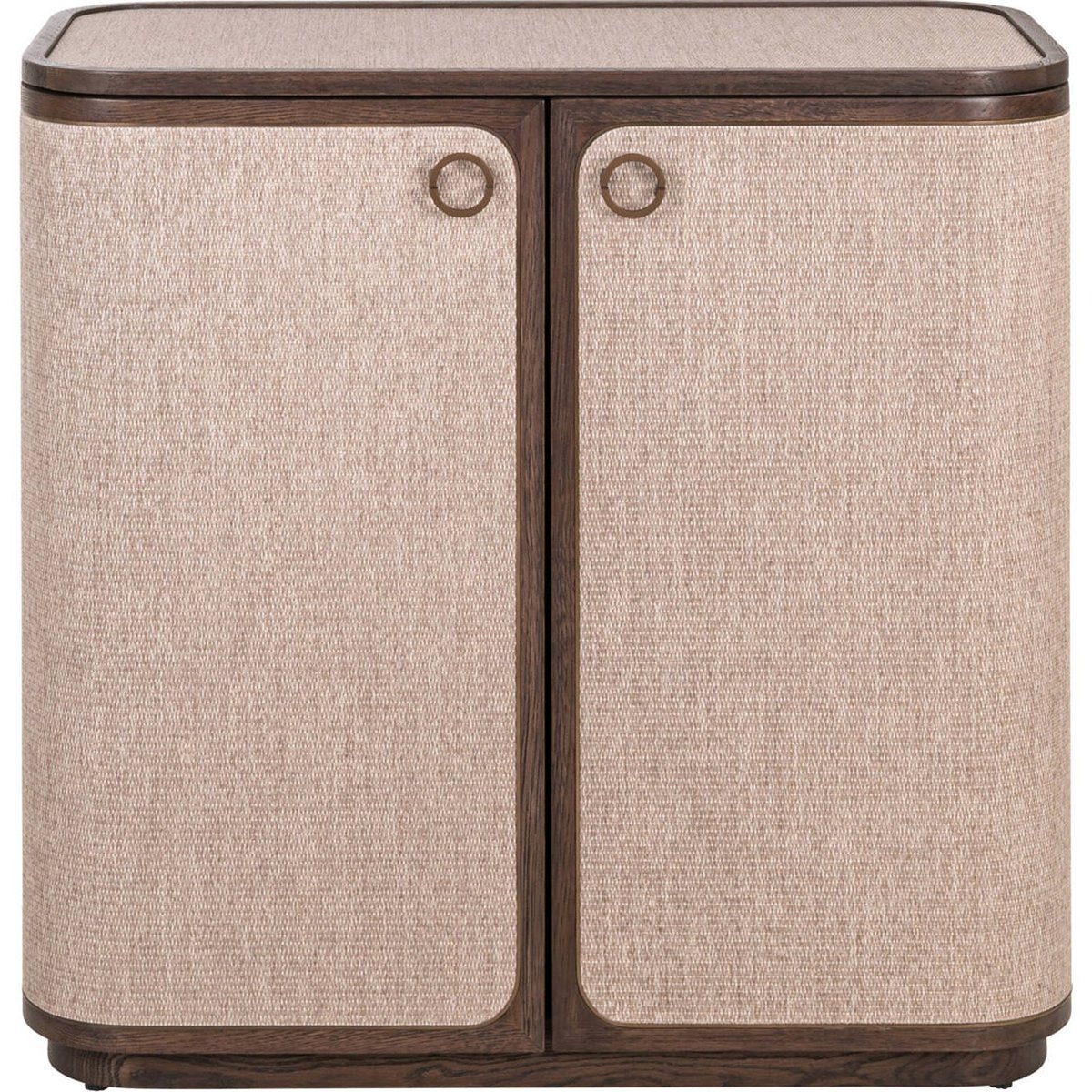 Buffet en bois collection WILLOX deux portes beige et bois foncé, RECOLLECTION