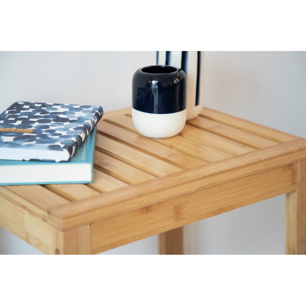 Tabouret de salle de bain en bambou BAMBUSA marron, WENKO