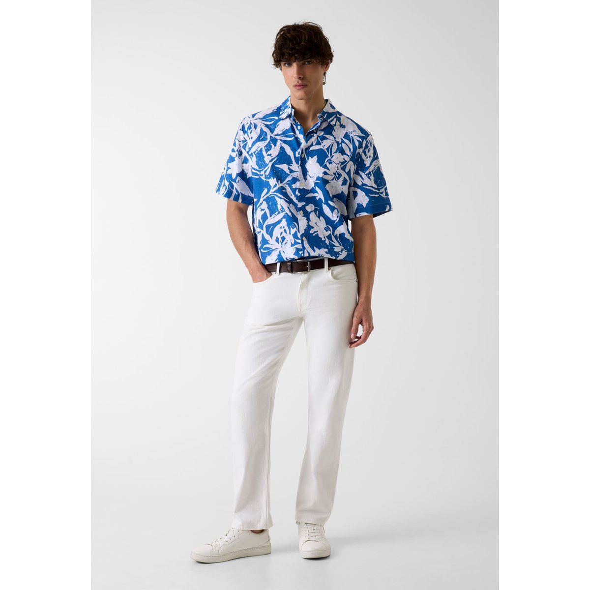 Chemise À Imprimé Intégral blau multi, GUESS